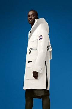 Chamarras Canada Goose Hombre Mexico - Mogan Chubasquero Blancos KO9615830